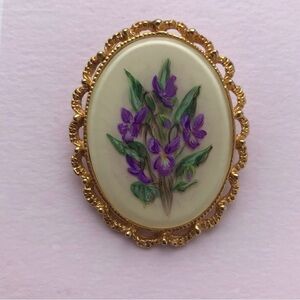 Vintage Floral Scottish brooch